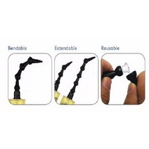 전동 실리콘건 무선 소시지건 무선실란트건무료 배송 2 개 360 도 회전 구부러진 실란트 노즐 실리콘 흙손, 한개옵션0