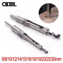 각끌기 6mm 30mm HSS 트위스트 드릴 비트 목공 사각 구멍 mortiser 드릴, 9.5mm, 둥근