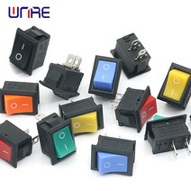 컴퓨터 파워스위치 외부전원 10Pcs KCD1-101 경사 평면 2Pin 로커 스위치 2 6A 250VAC / 10A ON-OFF 전원, 02 orange switch_01 10pcs