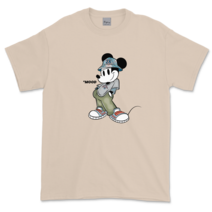 디즈니 17수 미키 무드 그래픽 오버핏 프린팅 레터링 빅사이즈 반팔 티셔츠