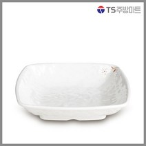 [돌산멜라민] 안개꽃연마블 웰빙사각쿠프 - 찬기 쿠프 구프 (업소용그릇 멜라민그릇 예쁜그릇 식당접시 멜라민볼 멜라민찬기), DS-6613 - 5.5