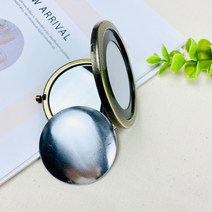 헤세드 DIY) 빗살무늬 콤팩트거울 양면거울 손거울, 엔틱1개