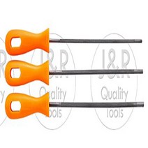 Vector Tools 3 Piece Chainsaw Chain Saw Chain Sharpening File Rod Set Durable Carbon Steel, 1
