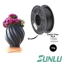 sunlu 3D프린터용 카본PLA필라멘트/고강도 필라멘트 (1kg Black색)