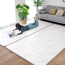 삼바텍 1+1 퓨어 PVC 놀이방매트 점보특대형 140x300cm 유아 어린이 거실 아이방 층간소음방지 매트, 스노우마블