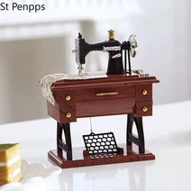 과학의날행사 오르골제작 핸드뮤직박스 미니 절묘한 재봉틀 오르골 핸드 크랭크 레트로 보석