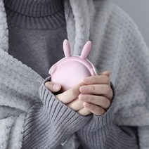 기타 휴대용 귀여운 캐릭터 손난로 USB핫팩 보조 배터리, 핑크