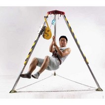 삼각리프트 크레인 비상 안전 공사 완강기 하수도, 1200파운드 두꺼워짐(윈치 포함)+안전 벨트