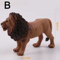 코끼리상 코끼리 장식품 플라스틱 야생 동물 모델 사자 호랑이 코뿔소 사슴 치타 PVC 액션 피규어 미니어처 인테리어 소품, B