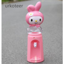 urkoteer귀여운 캐릭터 물통 탁상용정수기 키티 마이멜로디 도라에몽 텀블러 사무실 책상 조카 선물, .ml, 핑크 멜로디 2