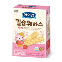 일동후디스 아이밀냠냠 칼슘웨하스 유아과자, 딸기, 4팩