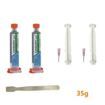 주사기 액체 플럭스 무연 솔더 페이스트 녹는 점 138C 납땜 주석 전화 PCB BGA LED 수리 진흙 CPU 35g/55g, 08 d