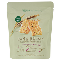 자연주의 오리지널 통밀 크래커 80g 친환경 유기농 디저트 스낵, 5개