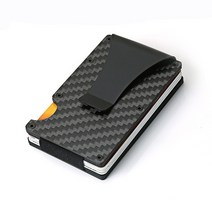 카드 홀더 알루미늄 케이스 및 돈 도난 방지 RFID 디자이너 럭셔리 남성용 Porta Credencial Tarjetero 지, 05 1304-carbon black