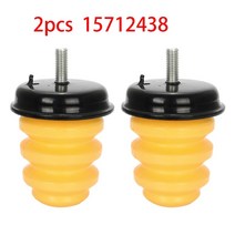 gmc sierra 1500 15712438 523-049 chevrolet chevy silverado 용 2pcs 새로운 리어 액슬 고무 범프 스톱, 없음