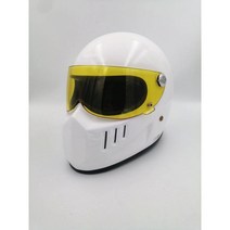 TT&CO 티티앤코 톰슨 모토 RCYCLE 풀 페이스 헬멧 TT04 빈티지 레트로 유리 섬유 도쿄 바이크 어반헬멧, Gloss white 4