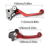 접이식전기자전거 세발전기자전거혼다 용 매트 색상 RF250R RF 250 450 R 2007-2022 접이식 브레이크 클러, 17 Black CRF250L 12-21, 한개옵션1