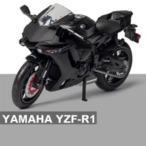 가와사키 닌자 H2R S1000RR 레이싱 크로스 컨트리 바이크 오토바이 모델 금속 장난감 거리 바이크 오토바이, 13 YZFR1 black no box