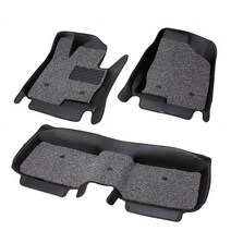 위너스 2열 일체형 7D 카매트 자동차 코일매트 확장형 블랙, 토요타, RAV4 2007-2016