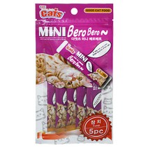 [더캣츠] 미니 베로베로 5ps 1봉 5종선택 참치/연어/새우/가리비/닭고기, 참치