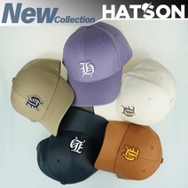 [햇츠온]H2132-008 HatsON 브랜드 남자 여자 사계절 코튼 스트럭쳐 볼캡 챙 야구 캡 모자 AA