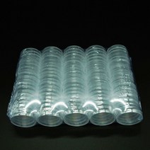 타임캡슐 편지 에그타임캡슐라운드 투명 상자 동전 캡슐 컬렉션 보호 디스플레이 케이스 100 개/갑, 01 100pcs 27mm