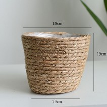 인테리어 수납 밀집 바구니 라탄 화분 바스켓 소품 다용도, Primary color s