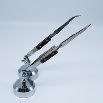 아유디 고정핀셋 꺽인핀셋 일자핀셋 귀금속공예, 1개