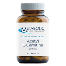 Metabolic Maintenance 아세틸 L카르니틴 250 밀리그램 항산화 인지 기억력 지원 60캡슐 USA 미국