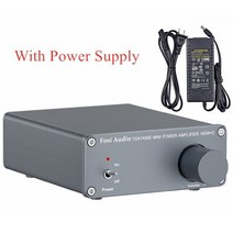 미니앰프 fosi audio tda7498e 2 channel sound power amplifier audio receiver mini hifi amp 홈 시어터 스피커 x, 1-투명한