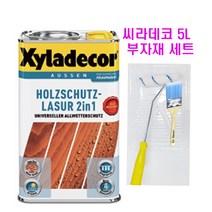 씨라데코 오일스테인 2.5L 부자재 세트 방부 방습 목재보호, 소나무, 1개