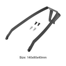 전동킥보드부품 전동킥보드배터리 스틸 스쿠터 리어 펜더지지 랙 나사 포함 3 전기 머드 가드 브래킷 E-스쿠터 액세서리, 01 Black, 01 Black