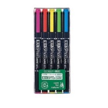 제브라 옵텍스 케어 형광폔, 5색, 1세트