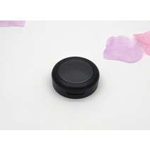 36mm 프로스트 블랙 빈 블러셔 화장품 컴팩트 박스 플라스틱 아이섀도 케이스 클리어 캡 파우더 용기 SN306, 한개옵션1, 01 Without Pans
