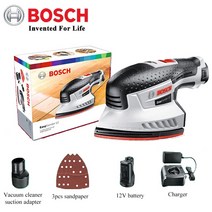 파워샌더기 파워기 바닥샌딩 수동샌딩기 사포 Bosch-EasySander 12 충전식 무선 샌더 다기능 진동 연마 사, 04 Standard set