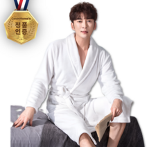 [BEST] 로빈홈즈 샤워가운 목욕가운 호텔, 남성용, 1개, 클리어 아이보리