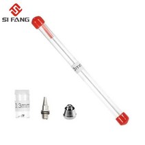 3pcs 세트 0.20.30.5mm 에어 브러시 노즐 니들 에어 브러시 스프레이 건 스프레이 페인트 분무기 교체 부품 도구 액세서리, 0.3mm