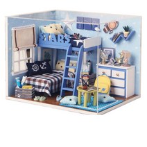 푸아이 DIY 미니어처 하우스 키덜트 핸드메이드 2층침대 크리스마스 선물 PRW036, Type_B