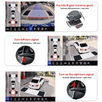 어라운드뷰 차량 360도 스카이뷰AHD 3D 360 도 DVR 레코더 서라운드 뷰 모니터링 시스템 버드뷰 파노라마, 01 16G