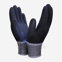 [장갑이네] 국산 수입 PU 도트 엠보싱 나일론 폴리 코팅 장갑, 검정-L, 10세트