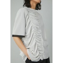 HeRIN.CYE Half body mesh tops 2COLOR 여성 반팔 티셔츠 메쉬 특이한 데일리 유니크 포인트 패션