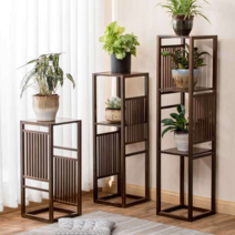 사방탁자 고재 원목 전통가구 선반 거실장, 레트로 원색 3단 31x31x100