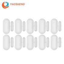도어센서 무인점포 문열림센서 출입문센서 YAOSHENG PB 자기 무선 감지기 창 WiFi App MHz 홈 보안 경보 시스템 키트, 07 10pcs