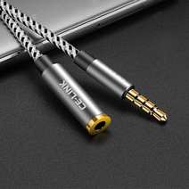 이어폰짹 연장 케이블 4극 3.5mm 고급형 연장선, 4극연장케이블-2m