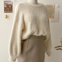 키메라제이 눈송이 반짝펄 라운드 니트 3color