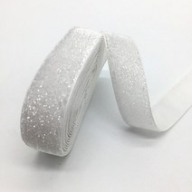 벨벳 리본 끈 테이프 웨딩 파티 장식 수제 선물 포장 머리 크리스마스, 반짝이 흰색