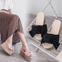 디에스슈 빅리본 웨지 슬리퍼