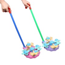 아이케이 비행기 밀대 장난감 푸싱 토이 완구 걸음마 보조기, 비행기 밀대_퍼플