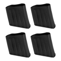 2Pcs/4Pcs 고무 사다리 피트 받침대 미끄럼 방지 커버 패드 발 보호 접는 액세서리 사무용의자 PC방의자, 02 Black 4pcs