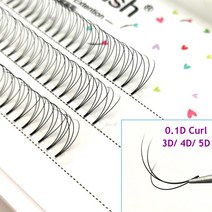 럭키 래쉬 0.10 D 컬 속눈썹 2D 3D 4D 5D 사전 제작 러시안 볼륨 팬 연장 미리 만들어진 Cilios 메이크업, 01 D_01 0.10mm_01 8mm_02 3D